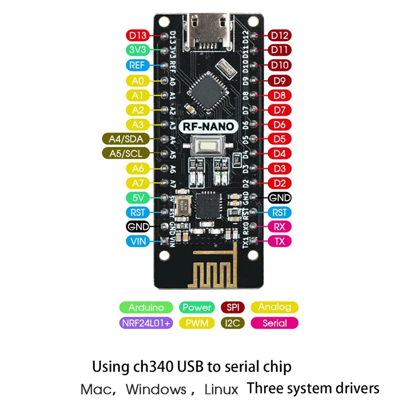 Nrf L Arduino Nano Pinout Complete Guide And Diagram